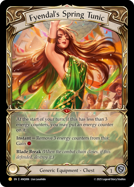 カードダスその他 Fyendal's Spring Tunic Rainbow Foil FaB Fyendal's Spring Tunic | Legendary [Rainbow Foil] – Fabarmory.com