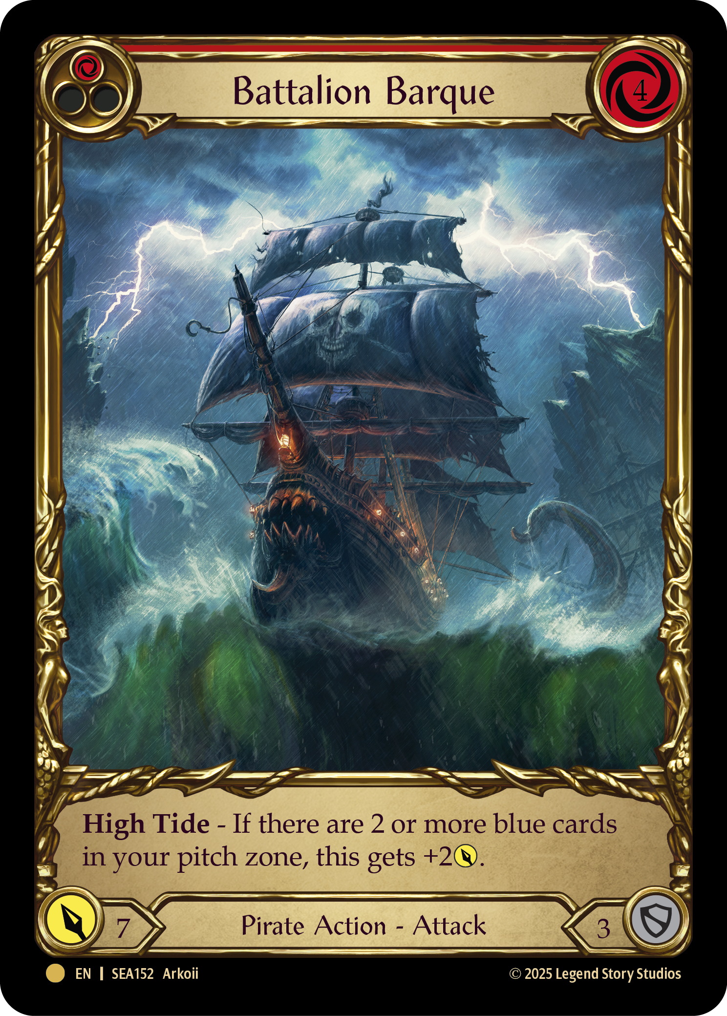 Battalion Barque (Red) Pirate Booty [Cold Foil] –