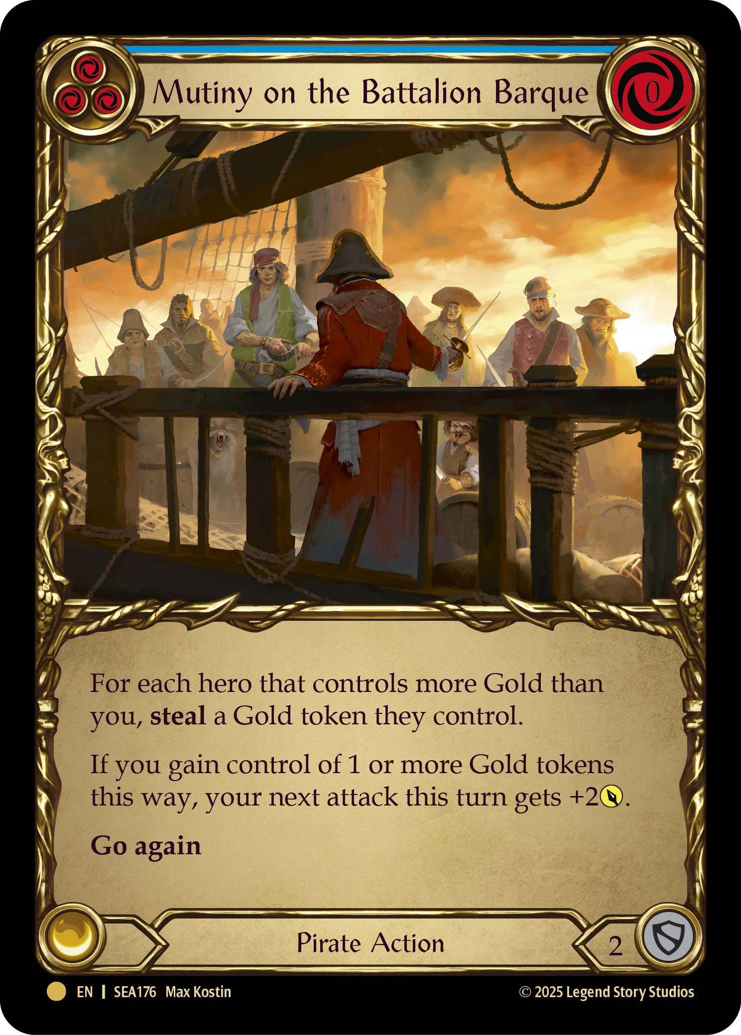 Mutiny on the Battalion Barque Pirate Booty [Cold Foil]