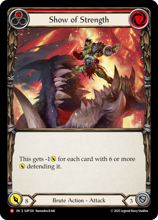 その他 fab Show of Strength CF Show of Strength | Majestic [Cold Foil] – Fabarmory.com