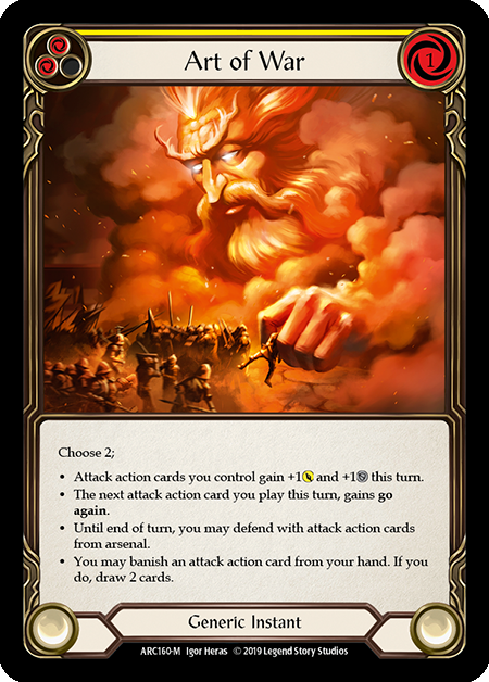 flesh and blood card game 1st edition Art of War | Majestic