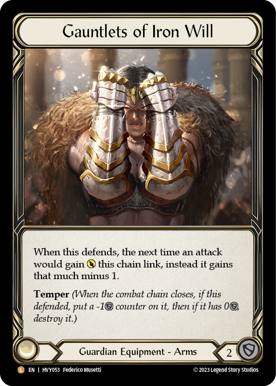 Gauntlets of Iron Will | Legendary [Cold Foil]