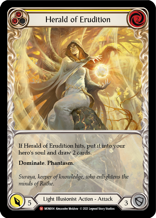Herald of Erudition | Majestic [Rainbow Foil Extended Art] - First Edition