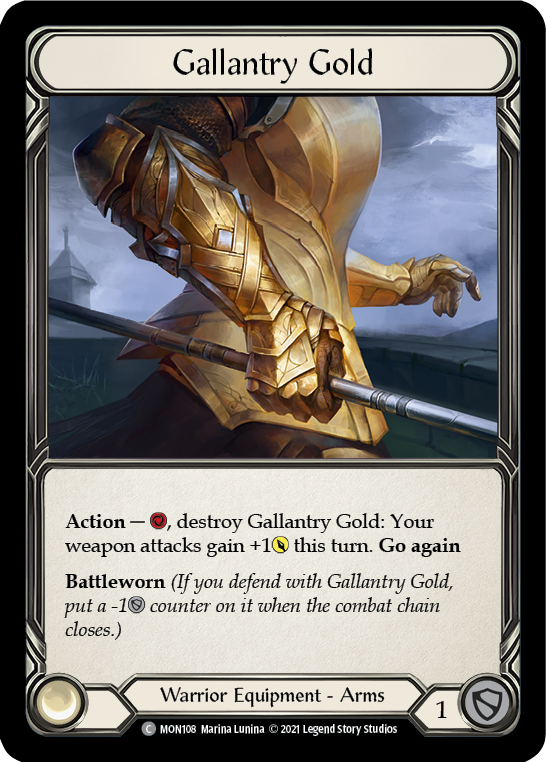 Gallantry Gold | Common [Cold Foil] - First Edition