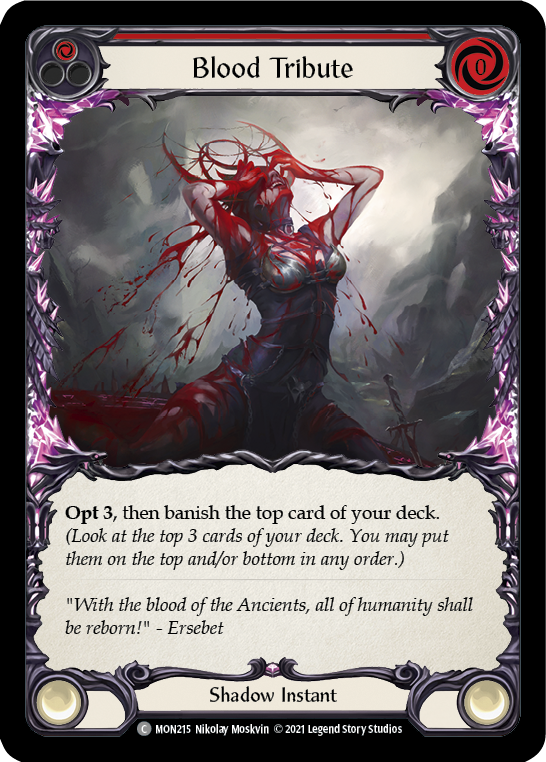 mtg tribute cards Blood Tribute (Red) | Common