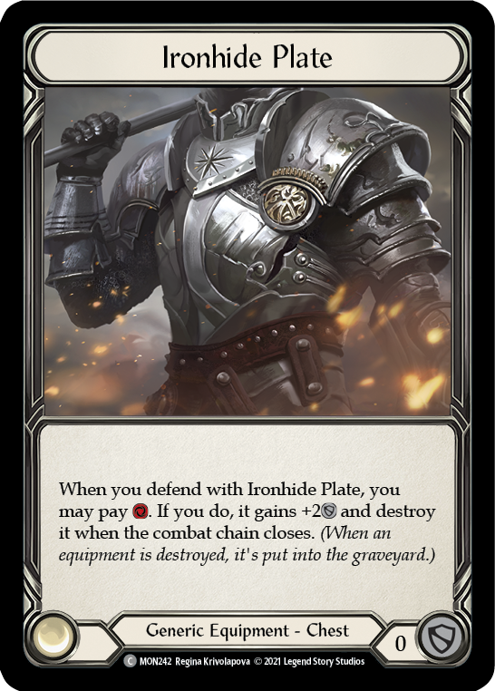 Ironhide Plate | Common [Cold Foil] - First Edition