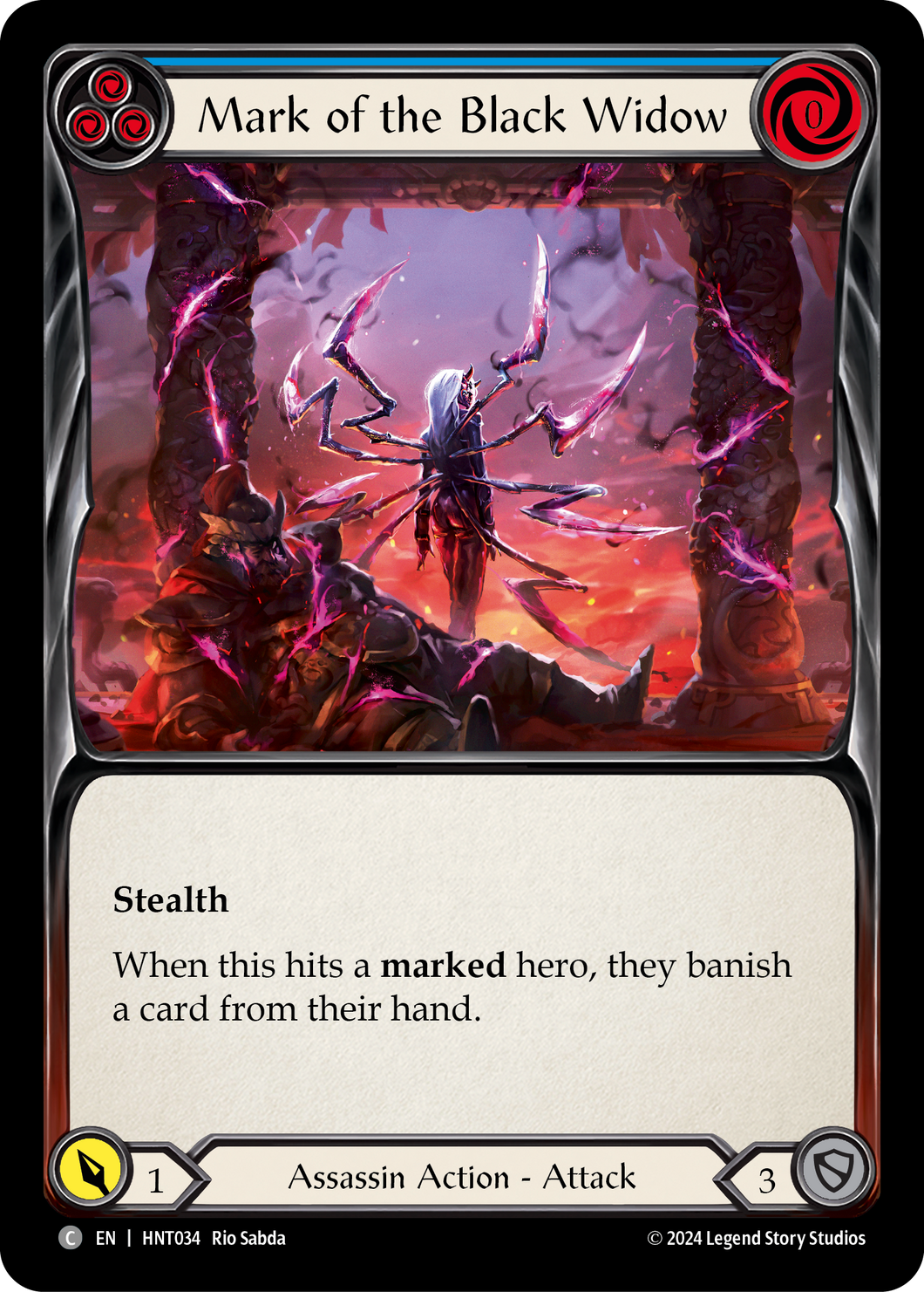 Mark of the Black Widow (Red) | Common [Rainbow Foil]