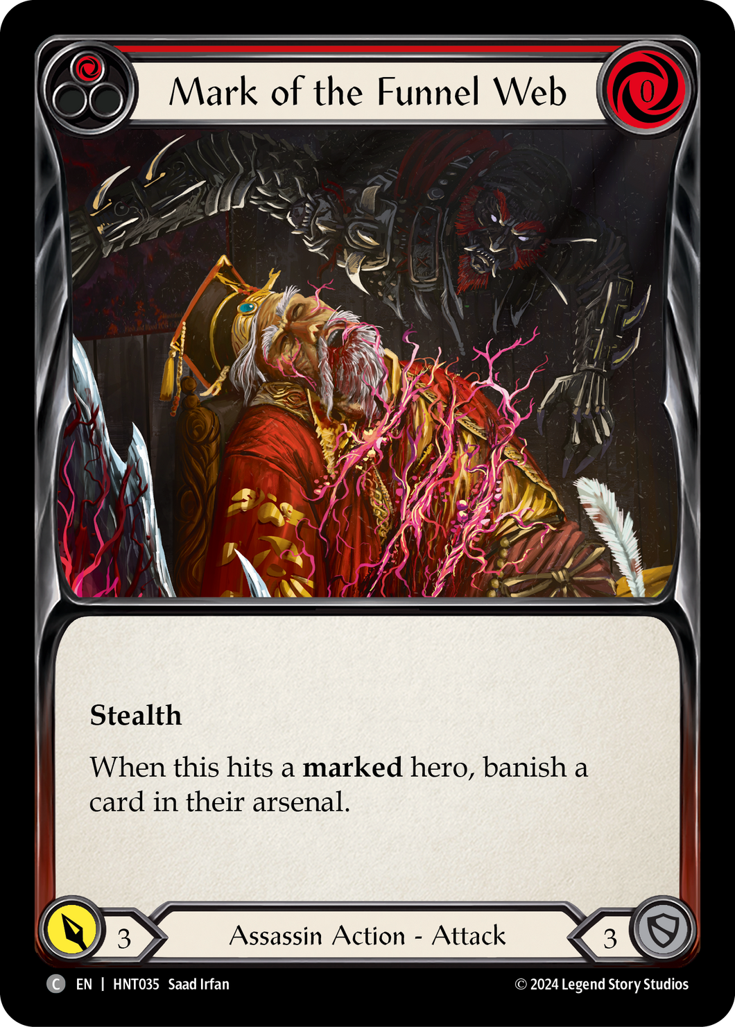 Mark of the Funnel Web (Red) | Common [Rainbow Foil]