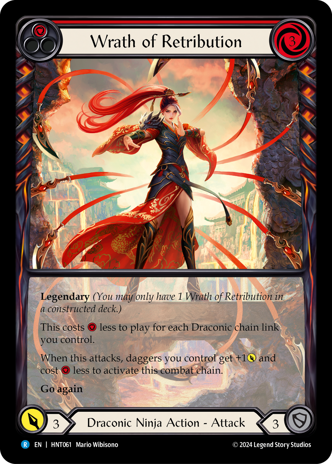 Wrath of Retribution (Red) | Rare [Extended Art Rainbow Foil]