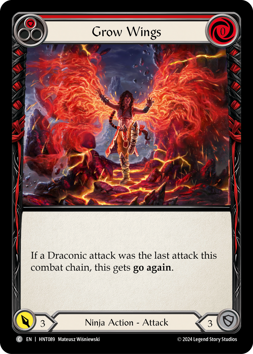 Grow Wings (Red) | Common [Rainbow Foil]