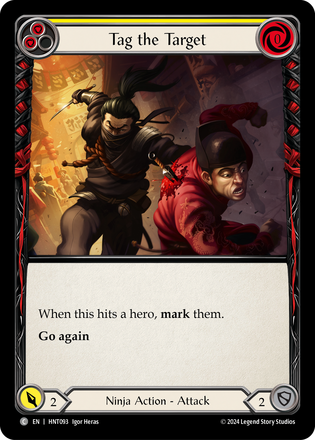 Tag the Target (Yellow) | Common [Rainbow Foil]