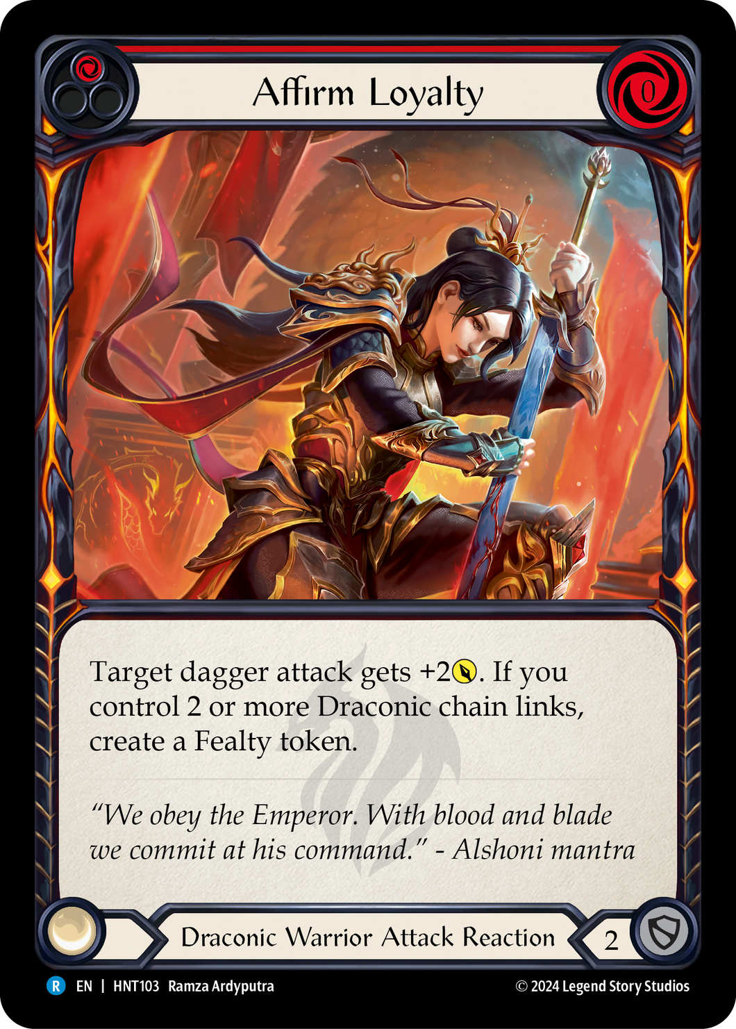 Affirm Loyalty (Red) | Rare [Rainbow Foil]