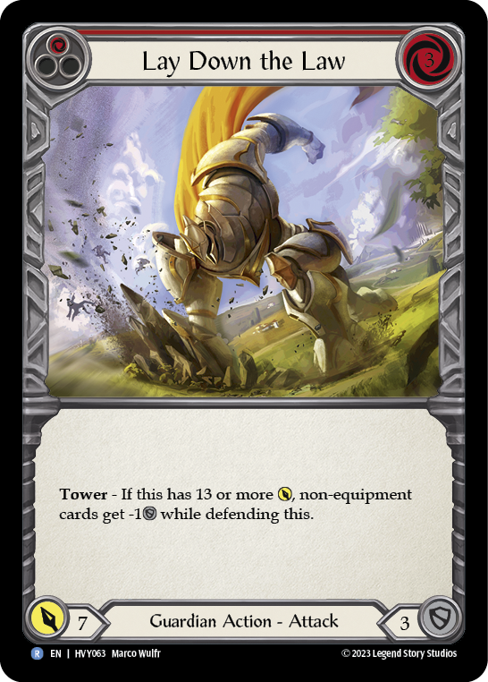 Lay Down the Law | Rare [Rainbow Foil]