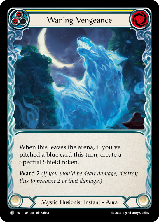 Waning Vengeance (Yellow) | Common [Rainbow Foil]
