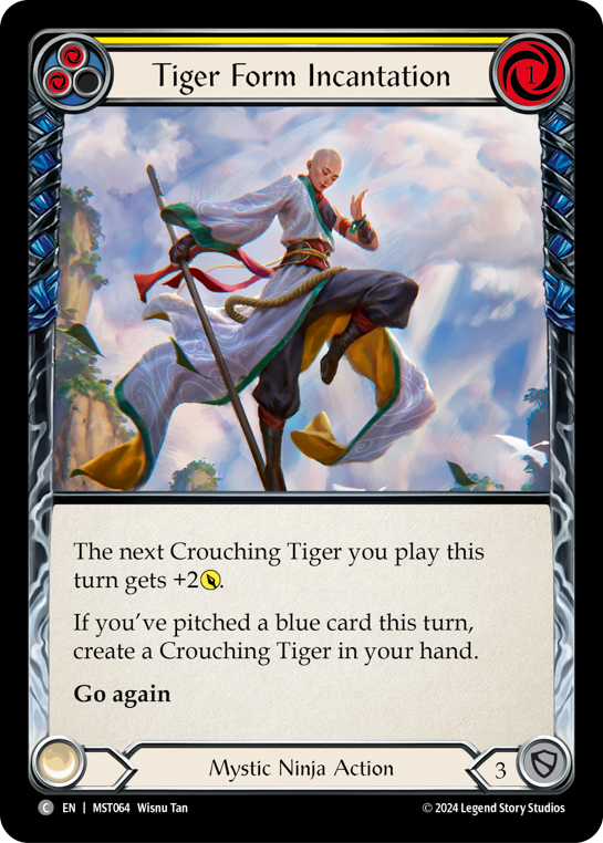 Tiger Form Incantation (Yellow) | Common [Rainbow Foil]