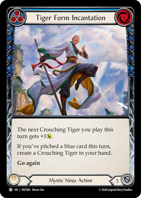 Tiger Form Incantation (Blue) | Common