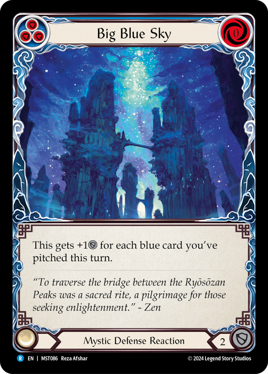 Big Blue Sky  | Rare [Rainbow Foil]
