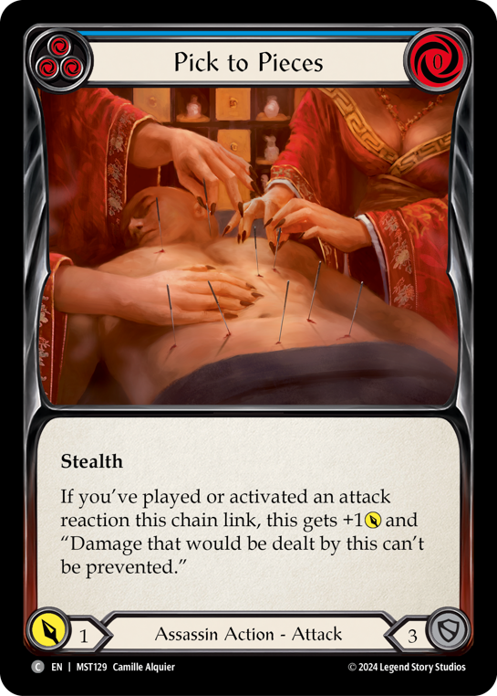 Pick to Pieces (Blue) | Common [Rainbow Foil]