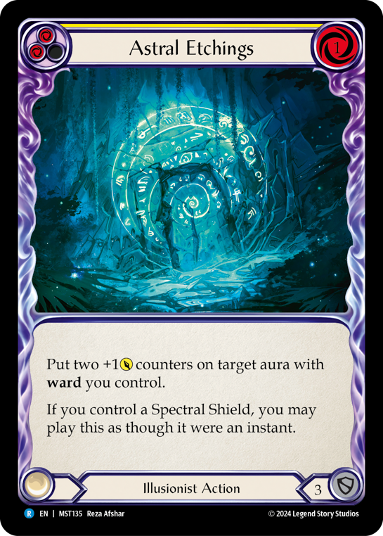 Astral Etchings (Yellow) | Rare [Rainbow Foil]