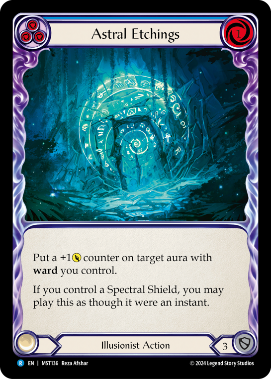 Astral Etchings (Blue) | Rare [Rainbow Foil]