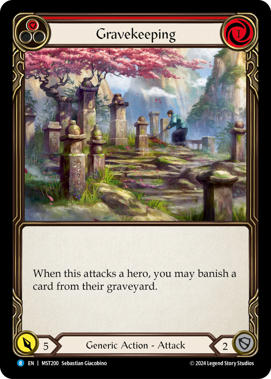 Gravekeeping (Red) | Rare [Rainbow Foil]