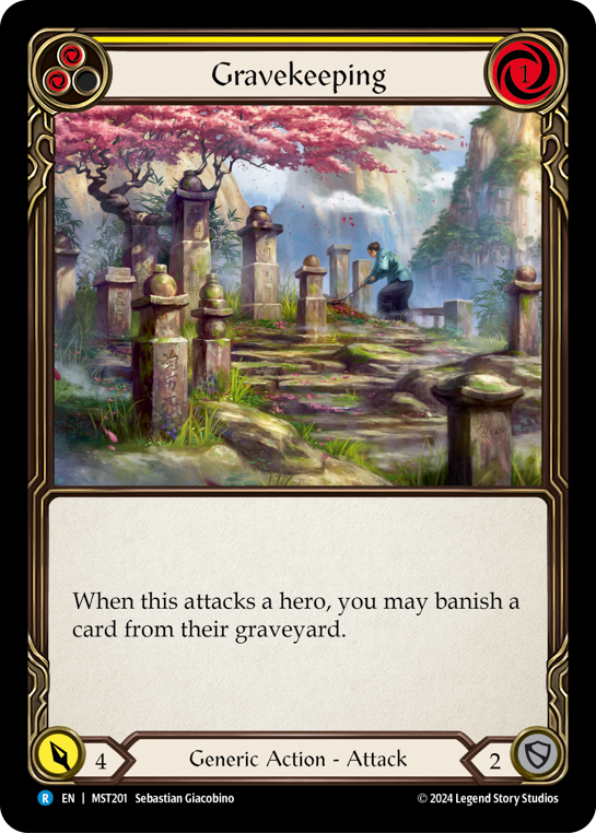Gravekeeping (Yellow) | Rare [Rainbow Foil]