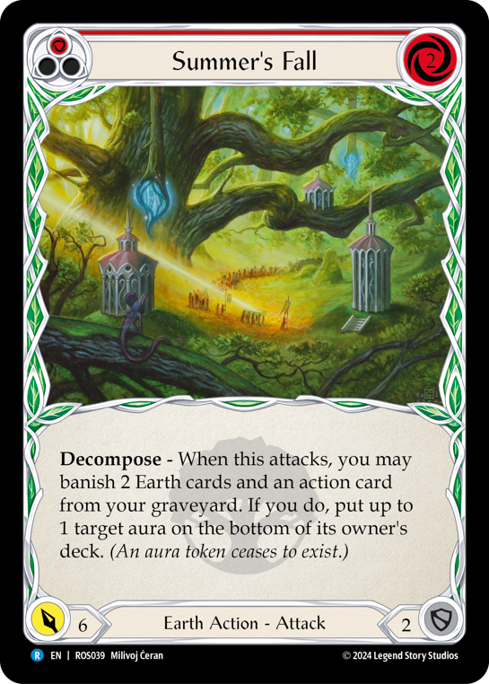 Summer's Fall (Red) | Rare [Rainbow Foil]