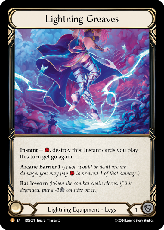 【Rainbow Foil】Lightning Greaves Lightning Greaves | Legendary [Rainbow Foil] – Fabarmory.com