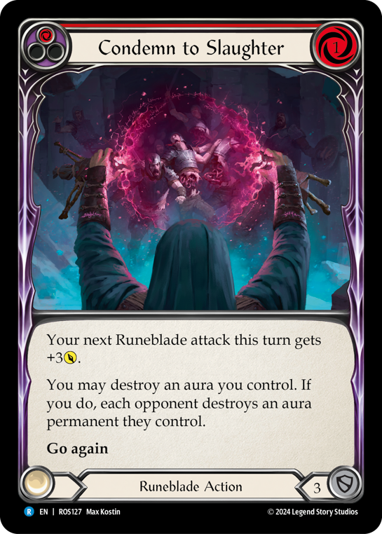 Condemn to Slaughter (Red) | Rare [Rainbow Foil]