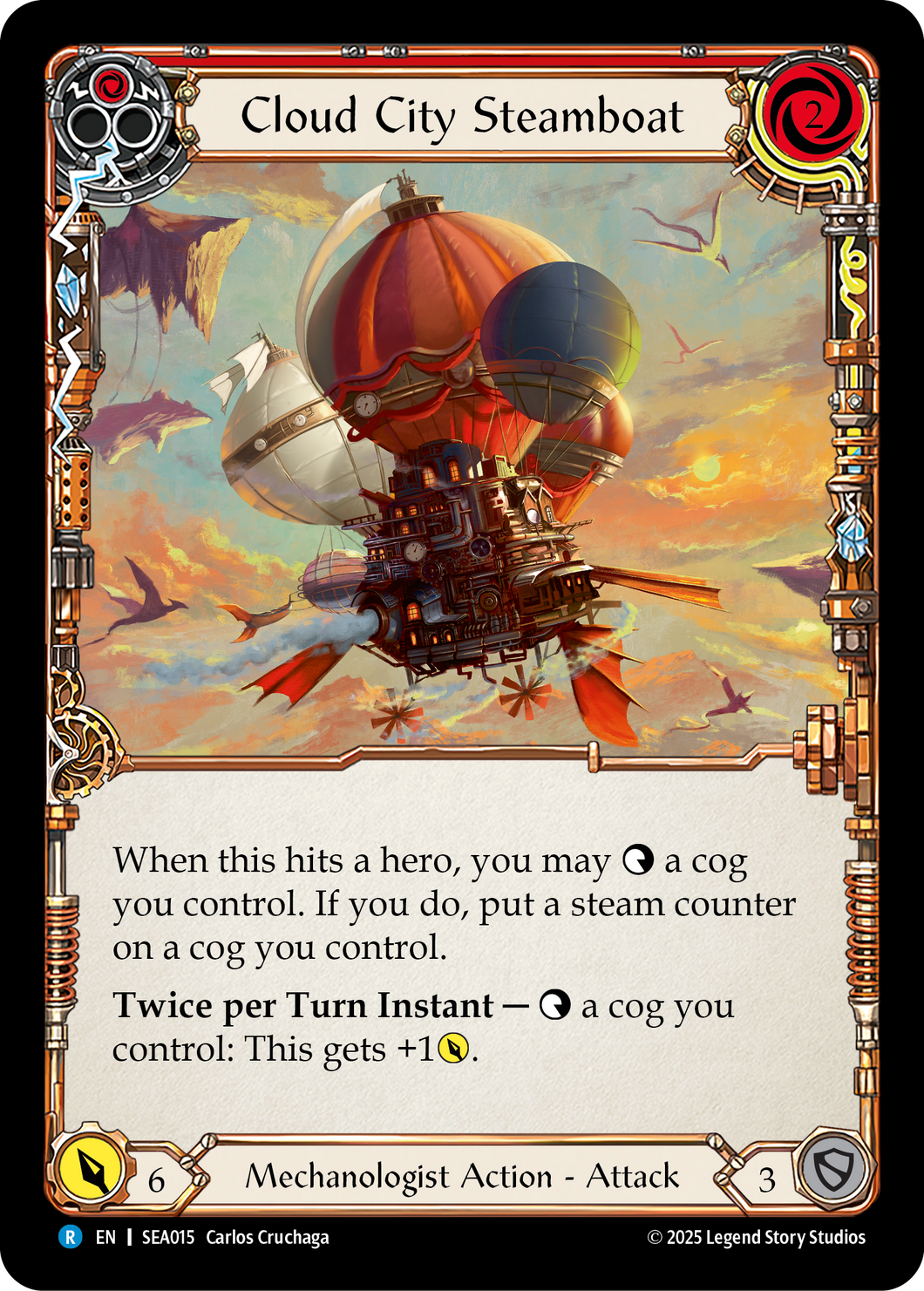 Cloud City Steamboat (Red) | Rare [Rainbow Foil]