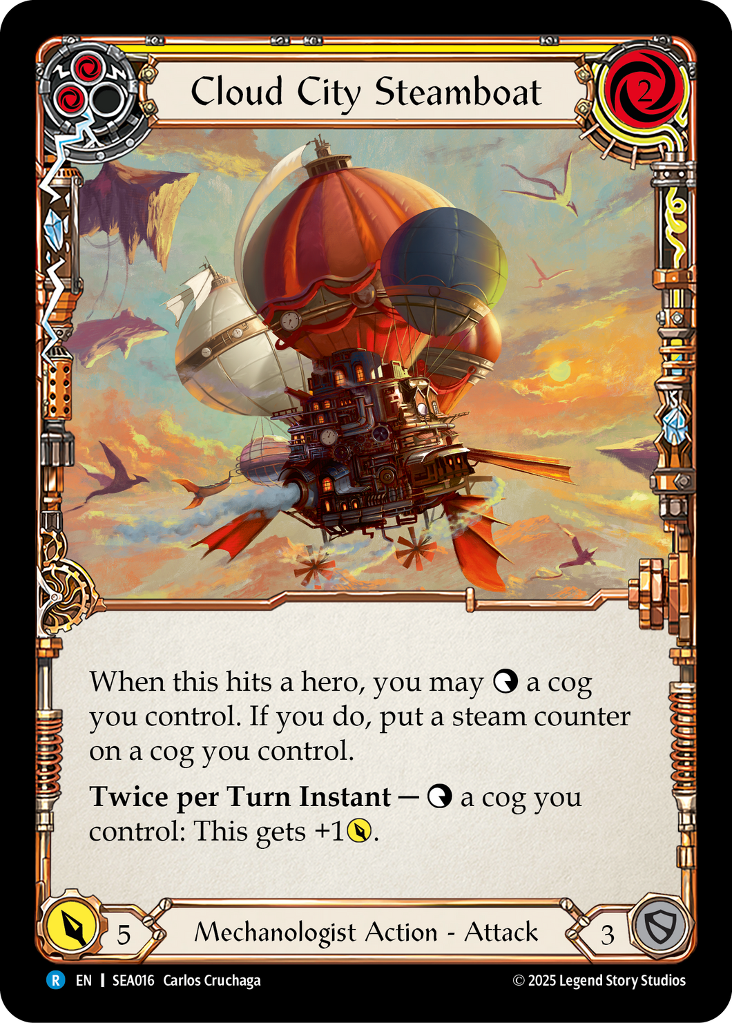 Cloud City Steamboat (Yellow) | Rare [Rainbow Foil]