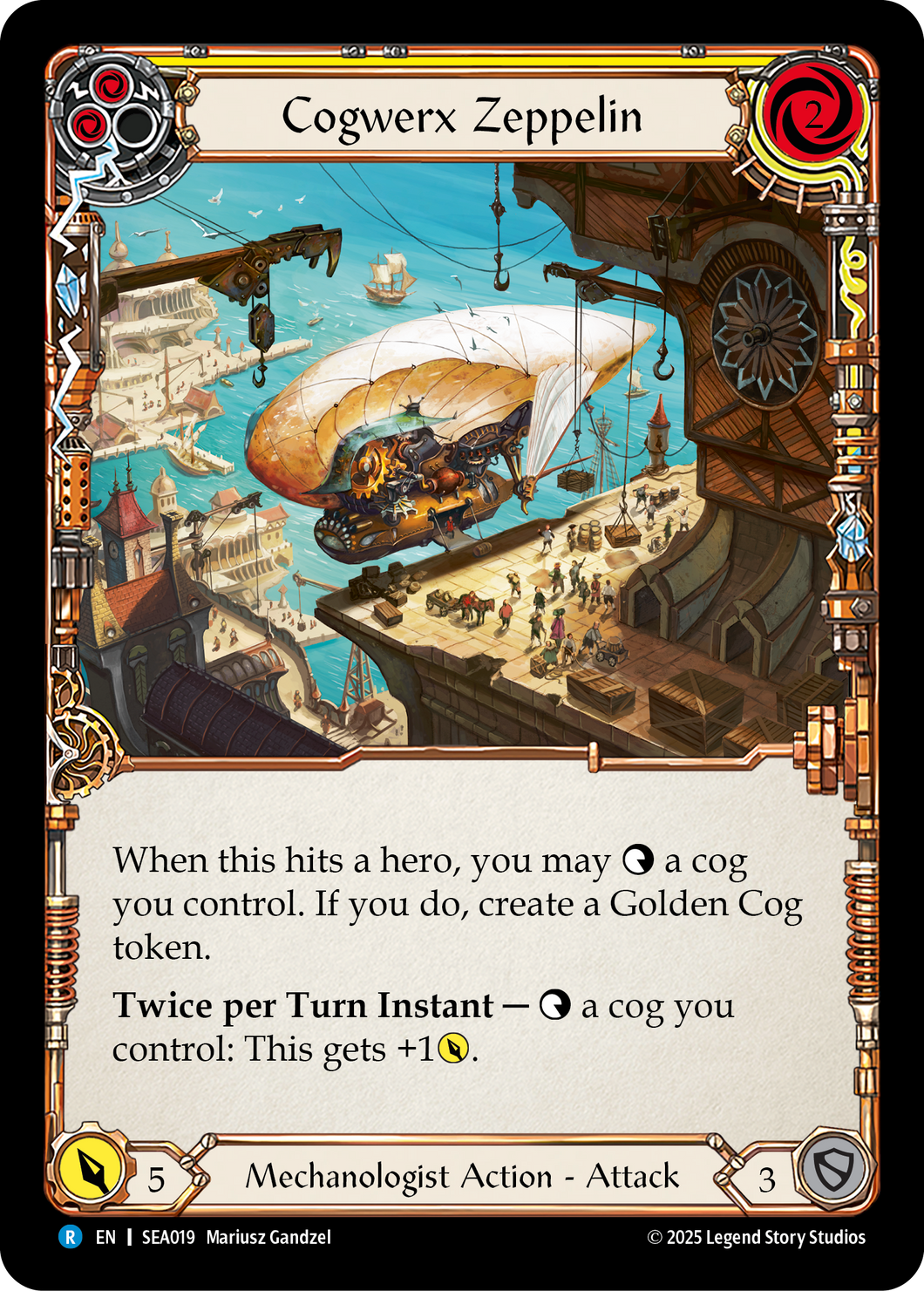 Cogwerx Zeppelin (Yellow) | Rare