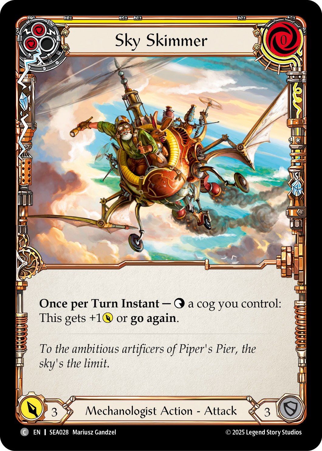 Sky Skimmer (Yellow) | Common [Rainbow Foil]