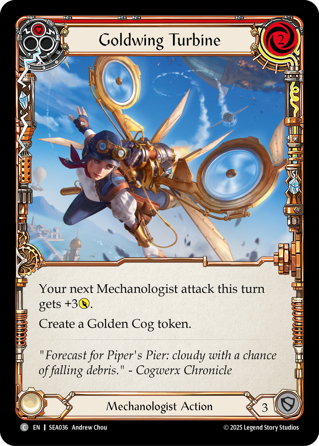 Goldwing Turbine (Red) | Common [Rainbow Foil]