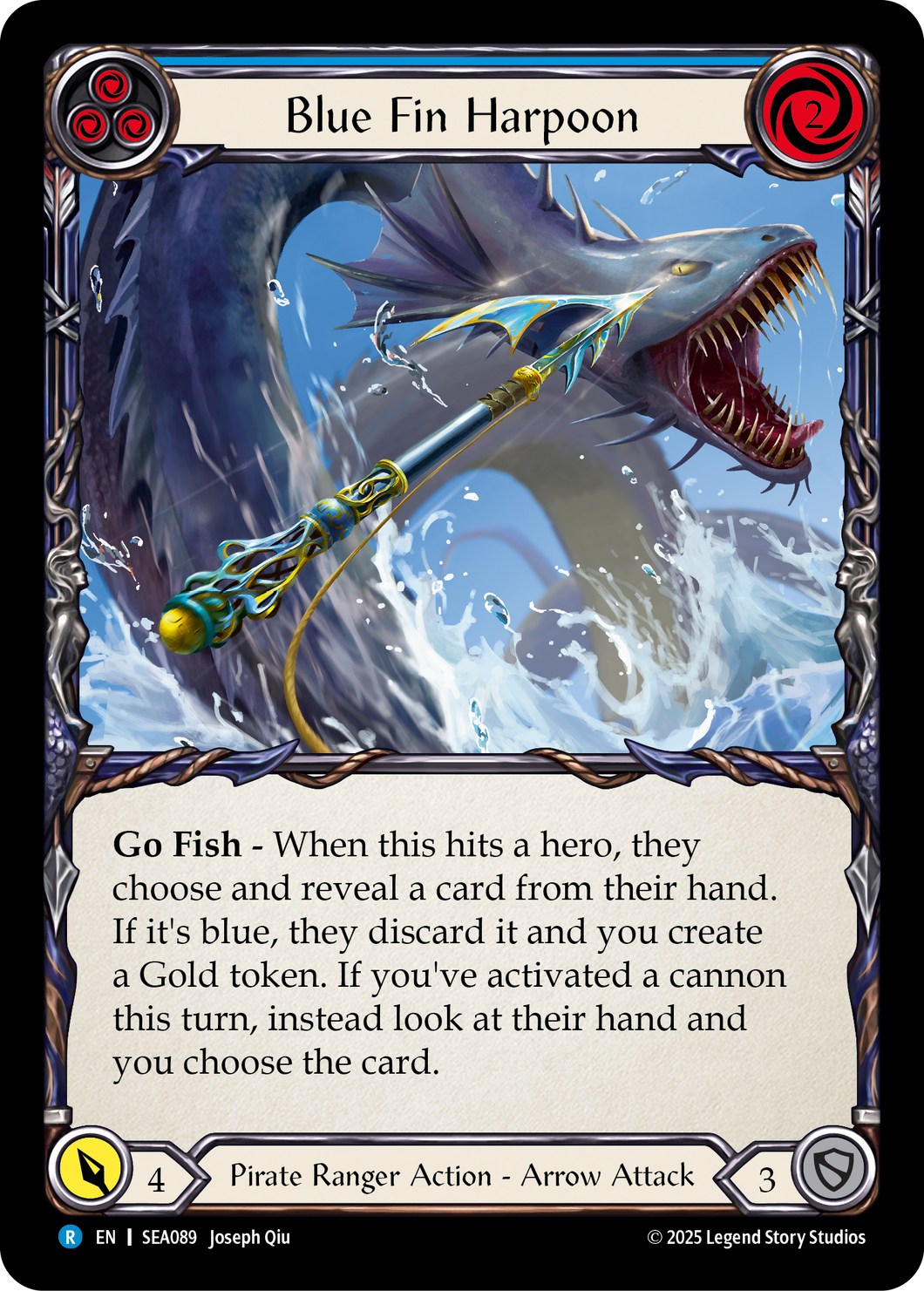 Blue Fin Harpoon | Rare [Rainbow Foil]