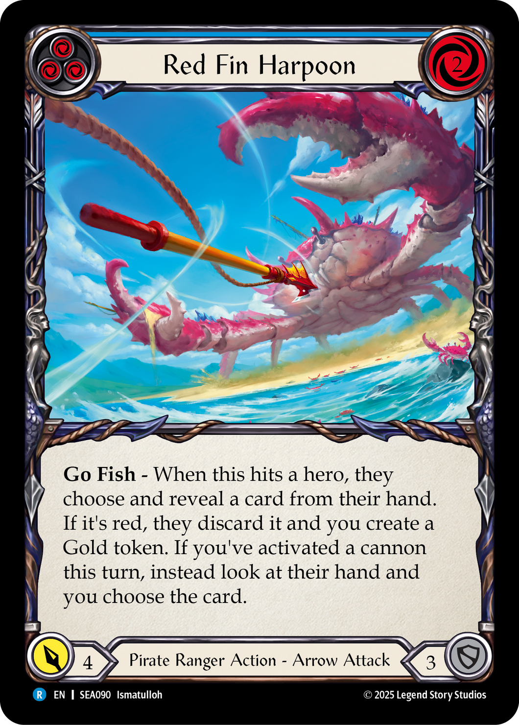 Red Fin Harpoon | Rare [Rainbow Foil]