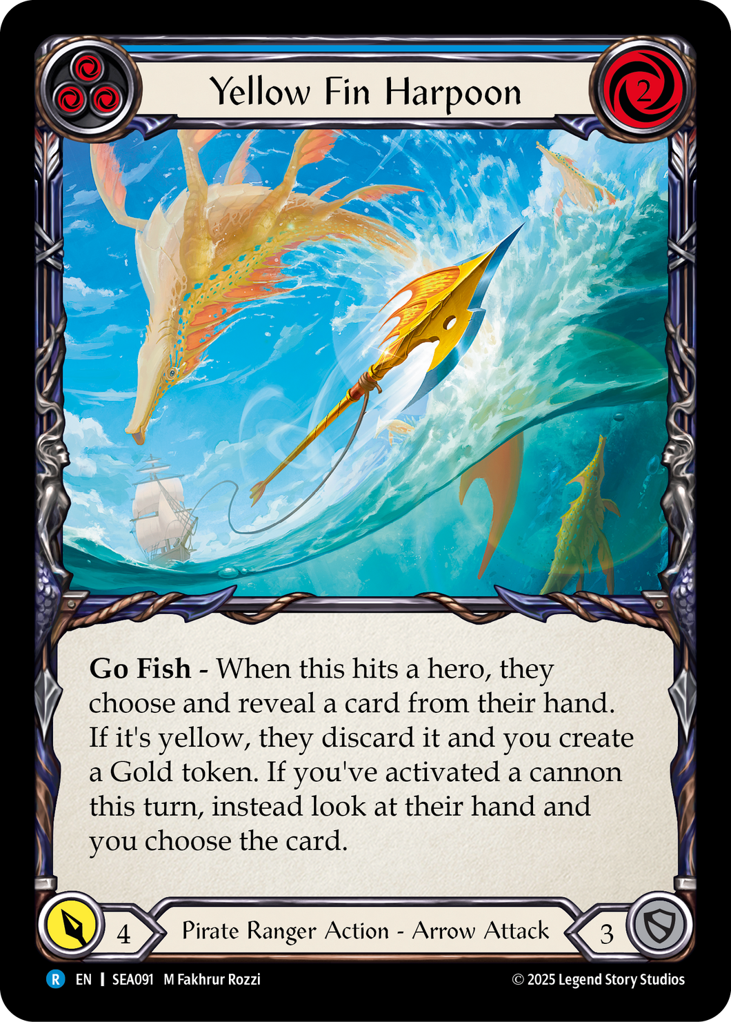 Yellow Fin Harpoon | Rare [Rainbow Foil]