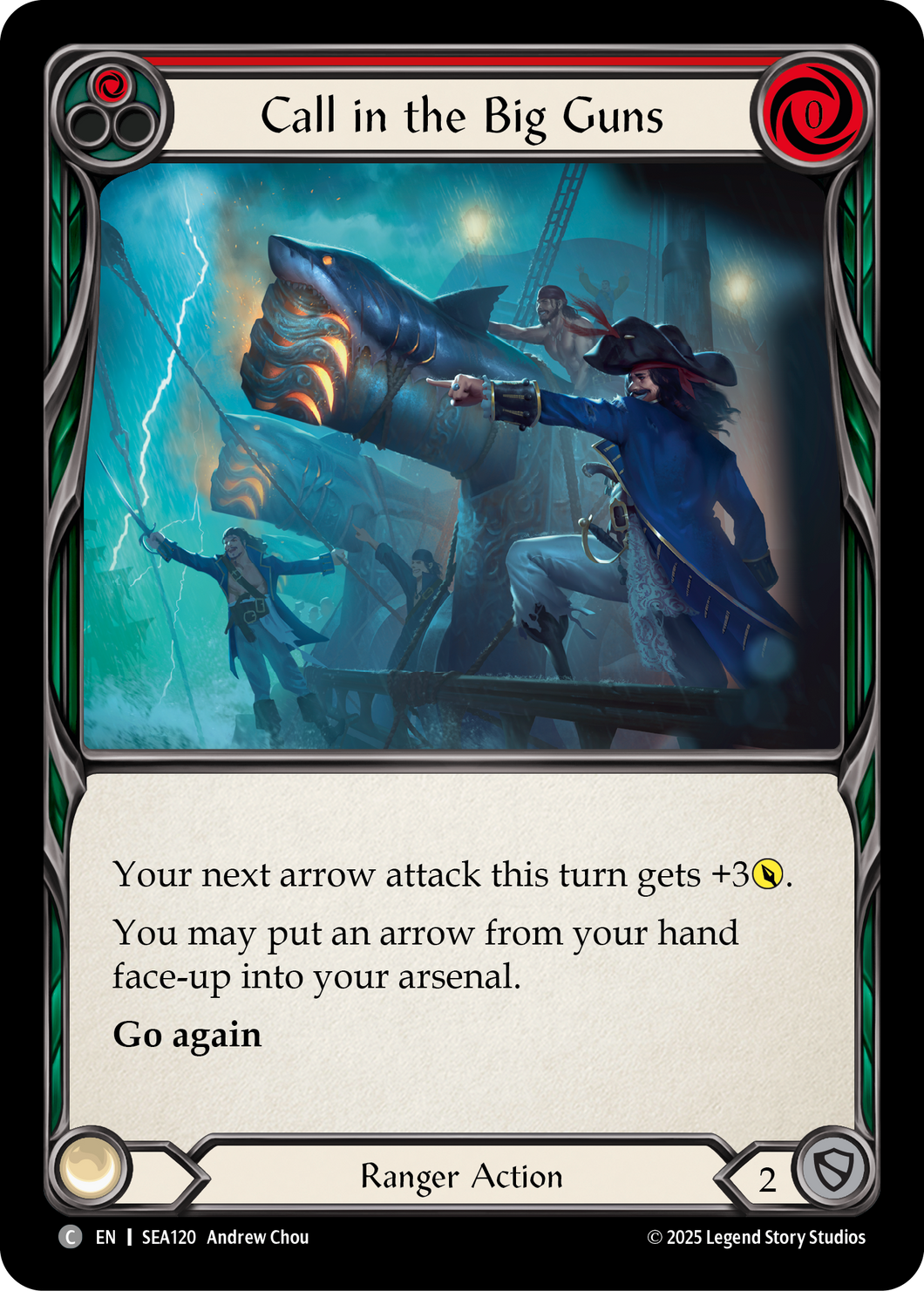 Call in the Big Guns (Red) | Common [Rainbow Foil]