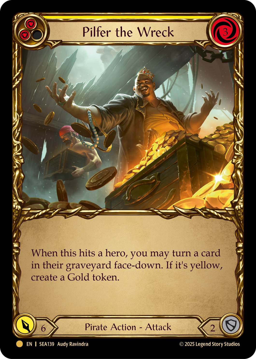 Pilfer the Wreck (Yellow) | Pirate Booty [Cold Foil]