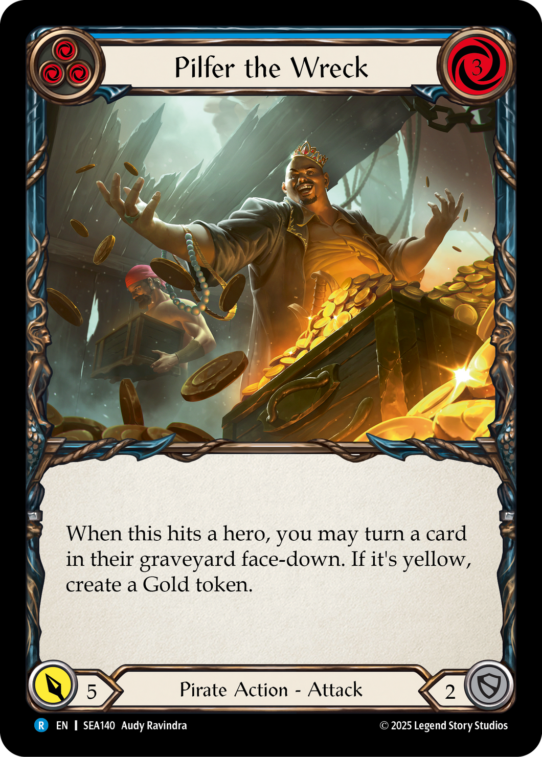 Pilfer the Wreck (Blue) | Rare [Rainbow Foil]