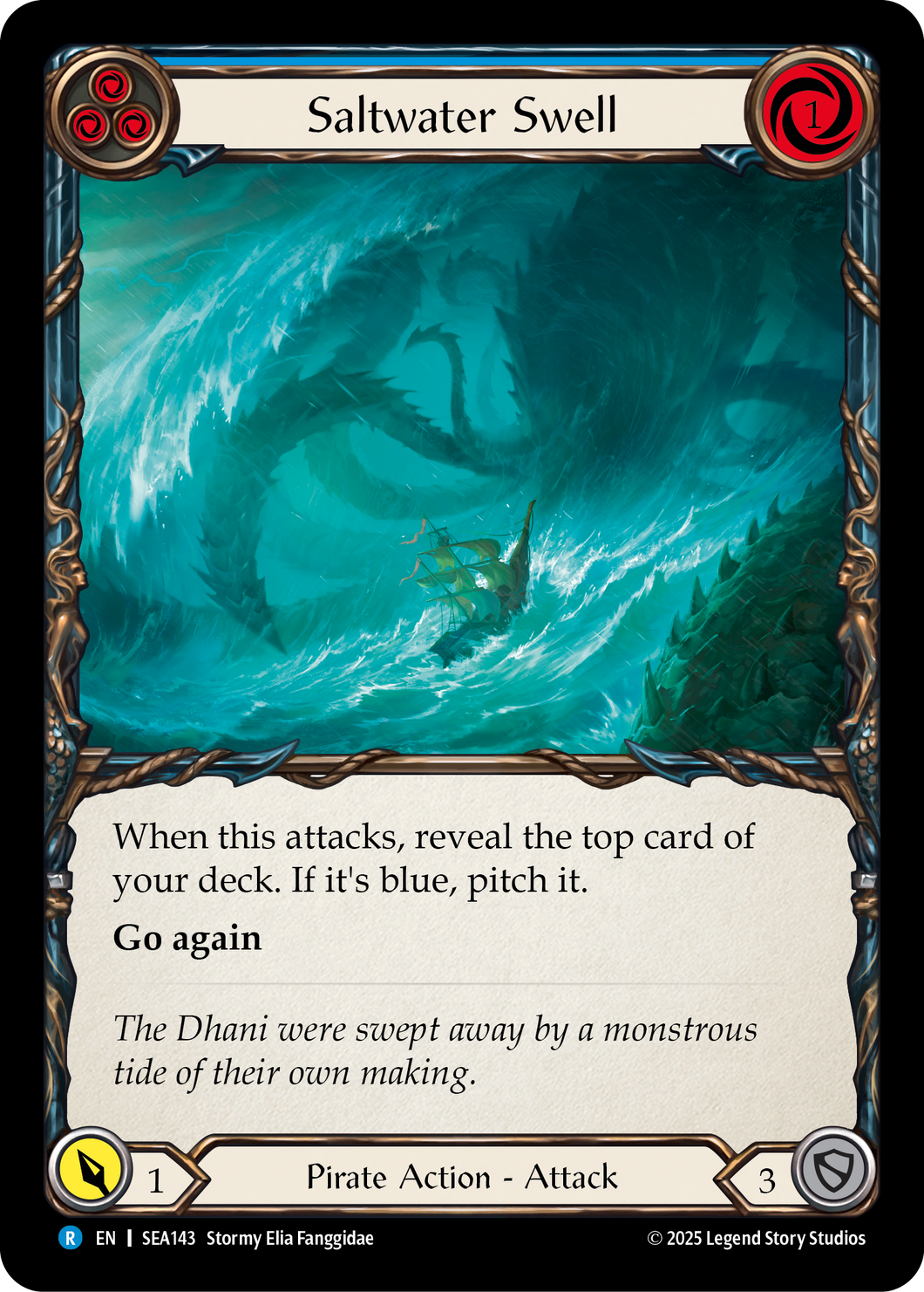 Saltwater Swell (Yellow) | Rare [Rainbow Foil]