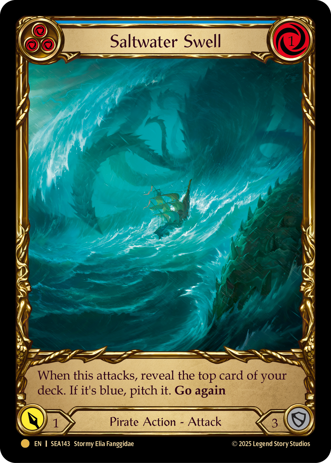 Saltwater Swell (Yellow) | Pirate Booty [Cold Foil]