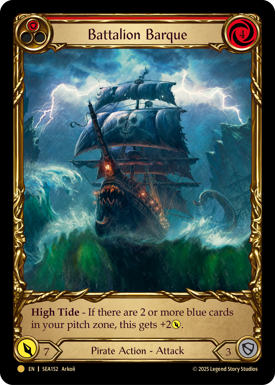 Battalion Barque (Red) | Pirate Booty [Cold Foil]
