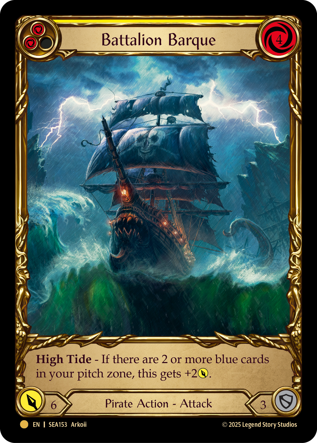 Battalion Barque (Yellow) | Pirate Booty [Cold Foil]