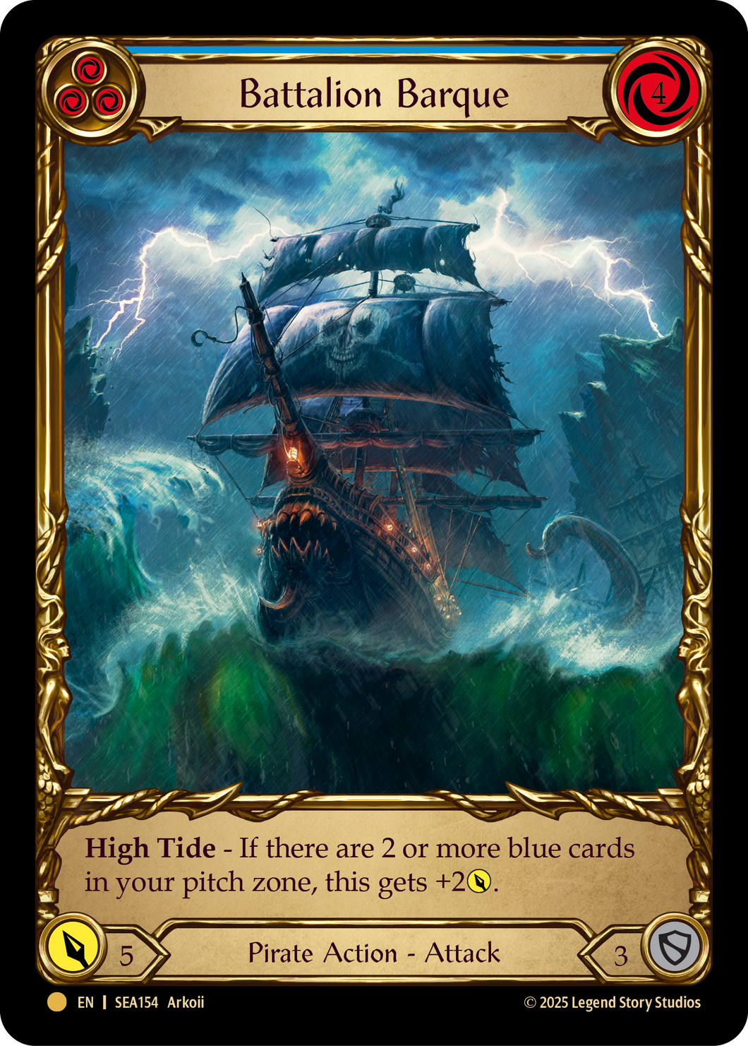 Battalion Barque (Blue) | Pirate Booty [Cold Foil]