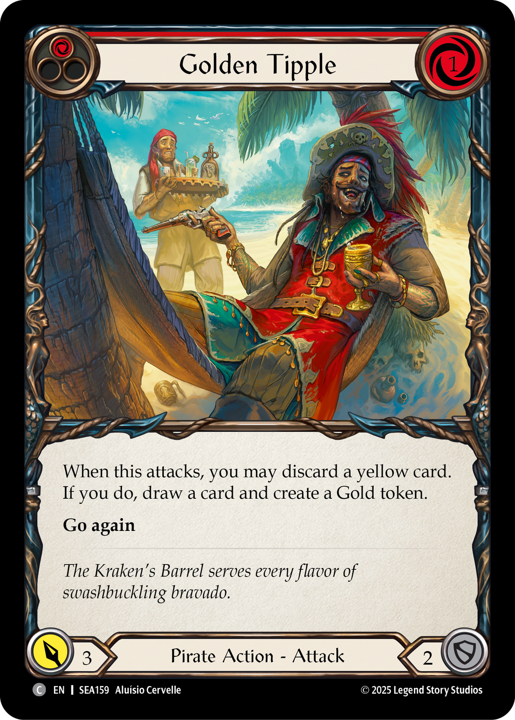 Golden Tipple (Red) | Common [Rainbow Foil]