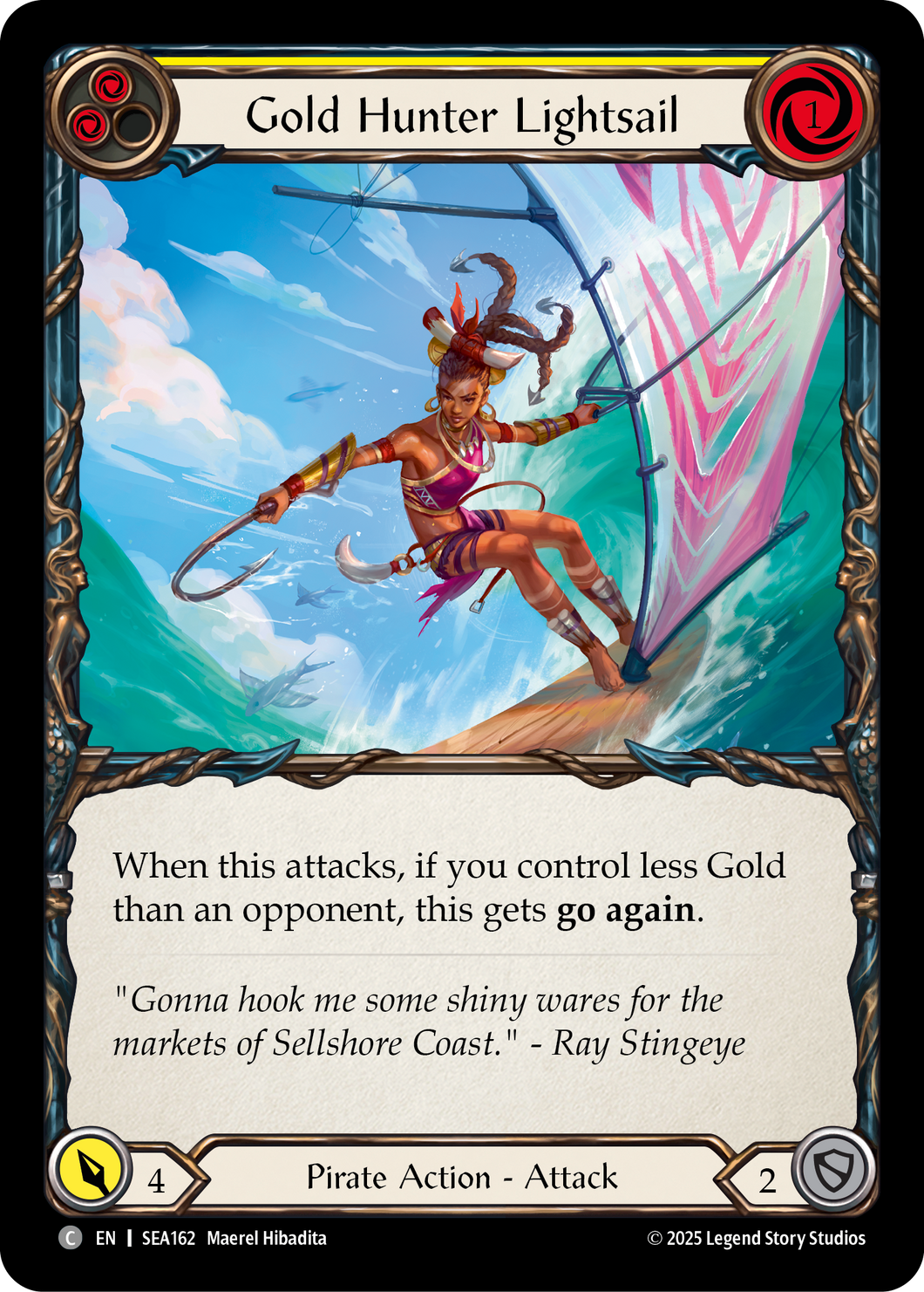 Gold Hunter Lightsail | Common [Rainbow Foil]