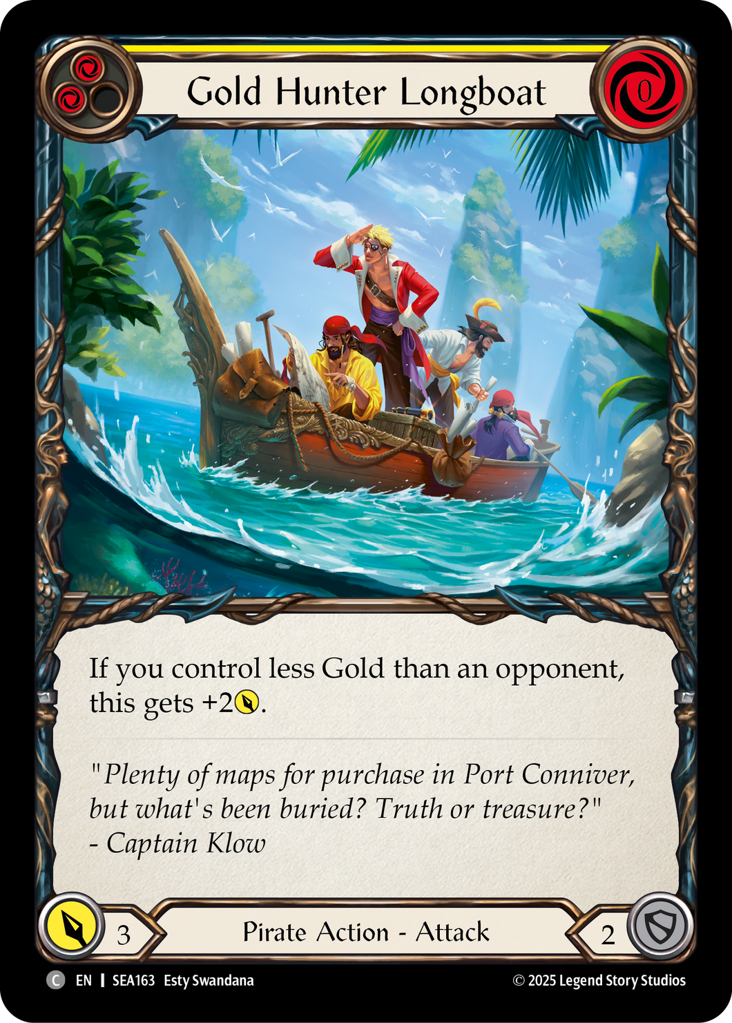 Gold Hunter Longboat | Common [Rainbow Foil]