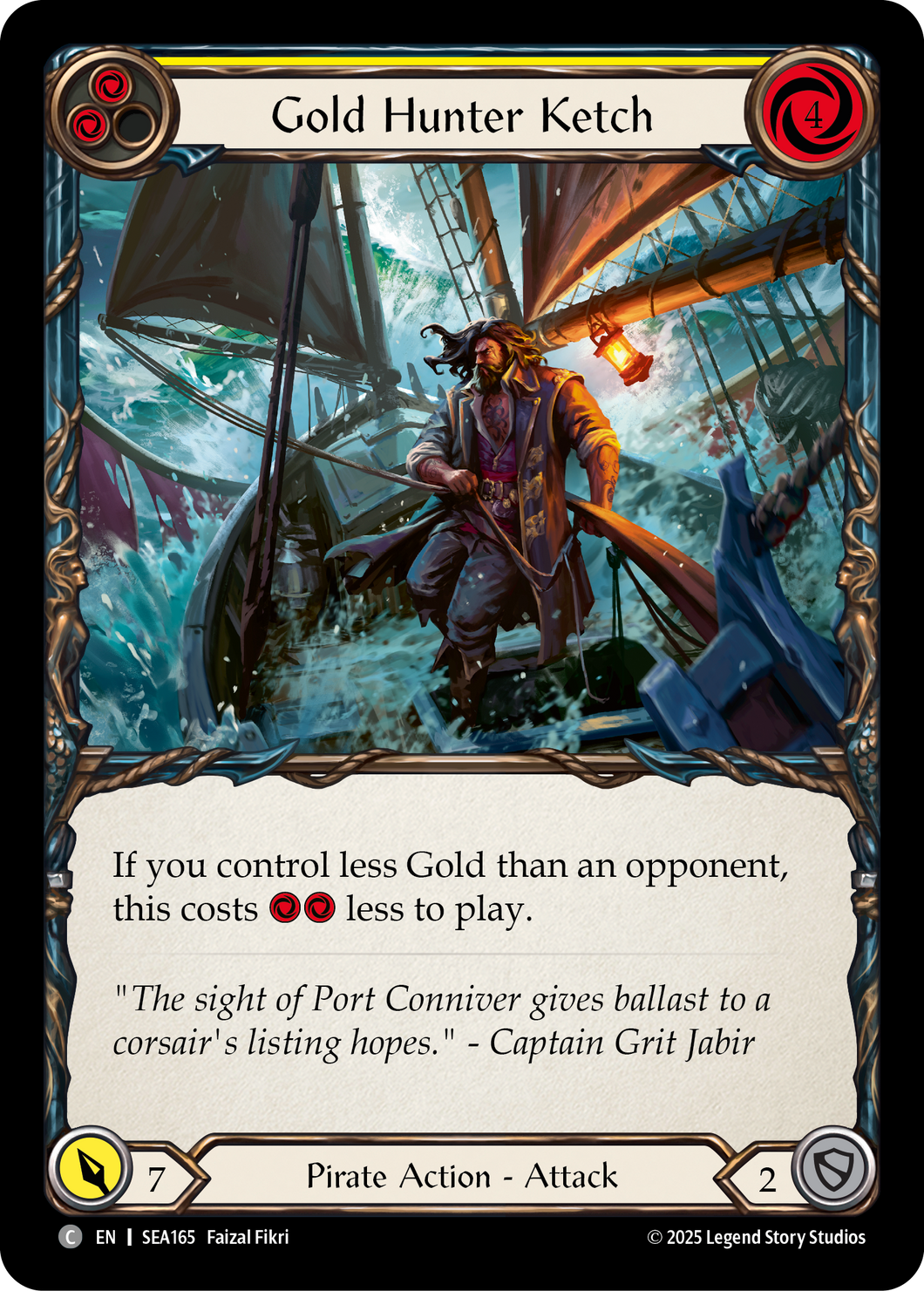 Gold Hunter Ketch | Common [Rainbow Foil]