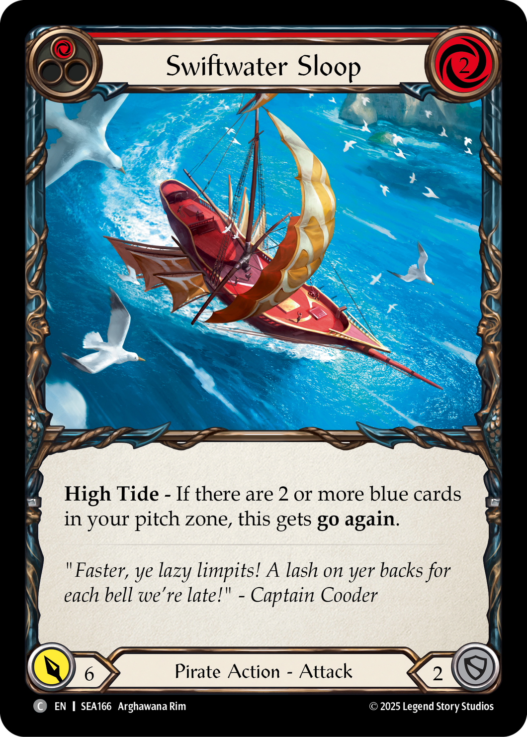 Swiftwater Sloop (Red) | Common [Rainbow Foil]